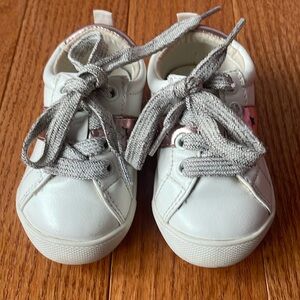 EUC Baby GAP faux leather sneakers